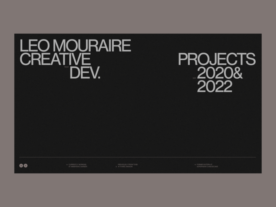 Léo Mouraire - Portfolio