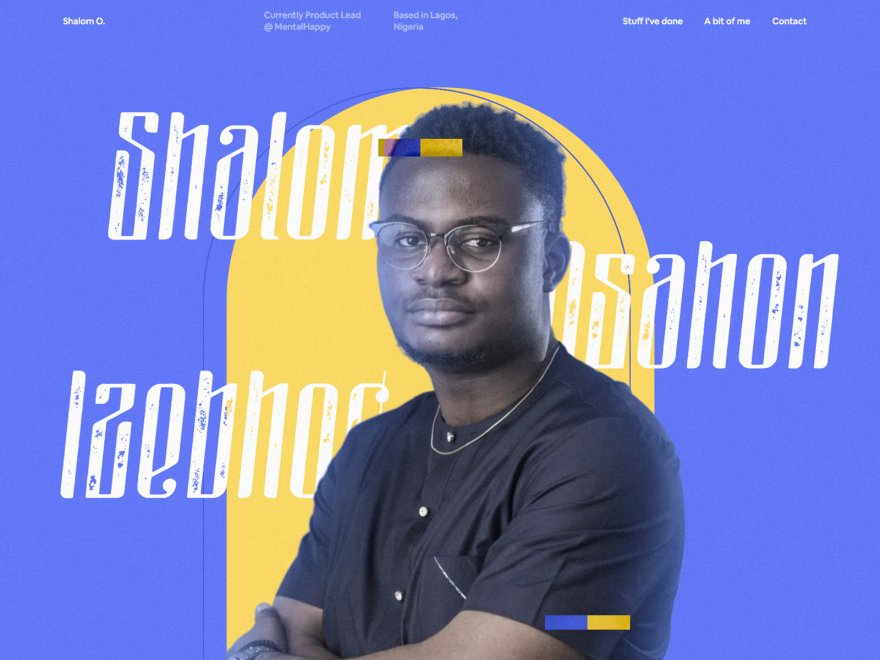 Shalom Osahon's Web portfolio