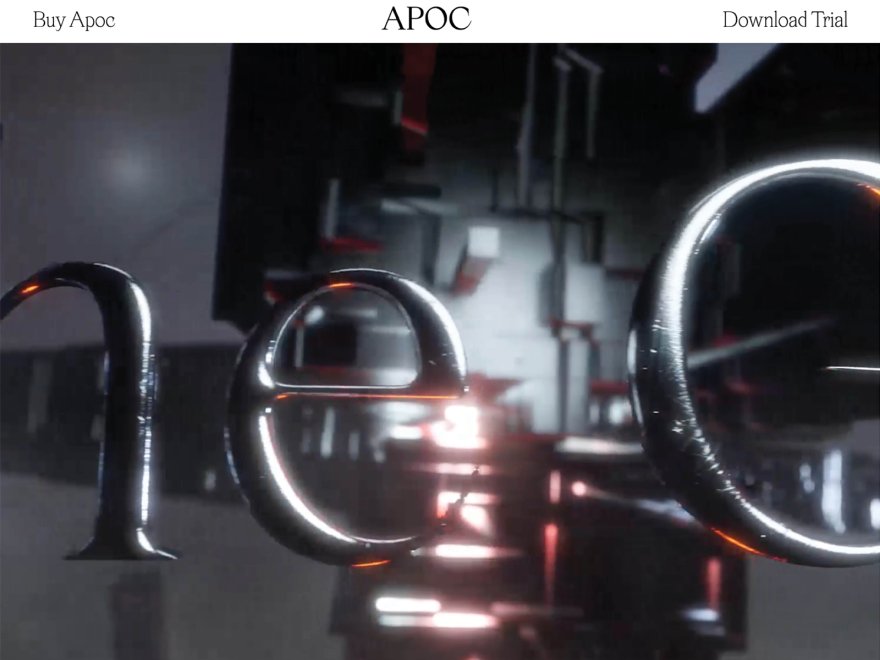 Apoc Web Font Specimen