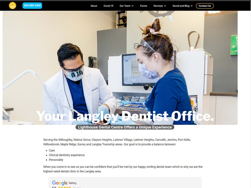 Lighthouse Dental Centre Redesign