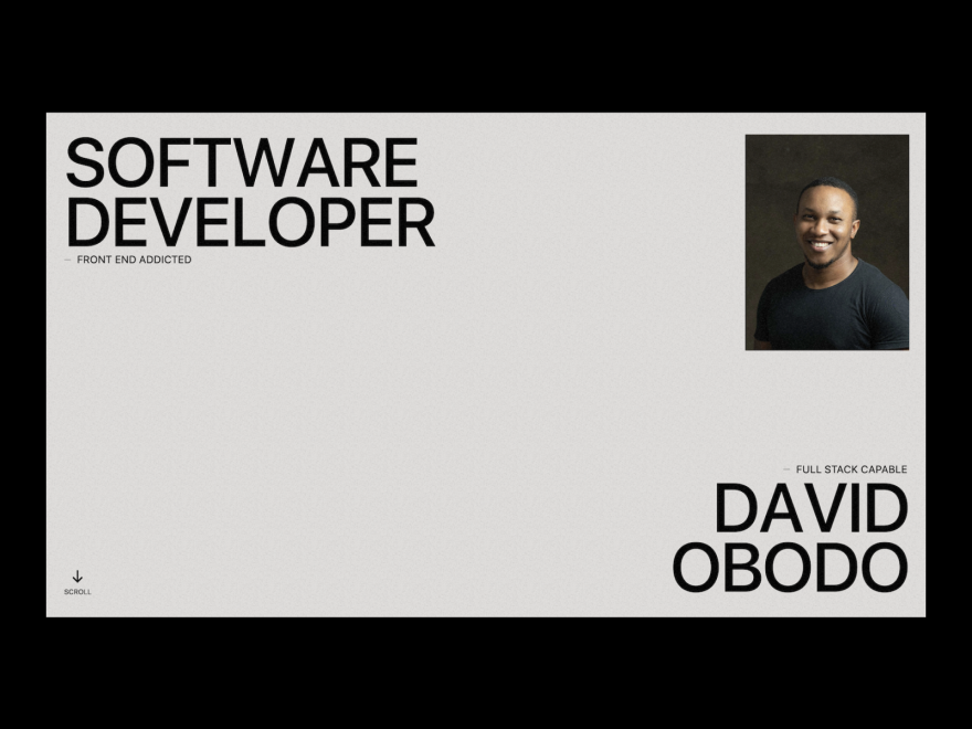 David Obodo's Portfolio