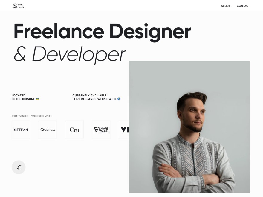 Personal Website - Designer
