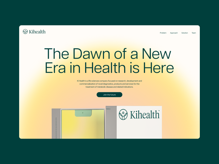 Kihealth Landing Page