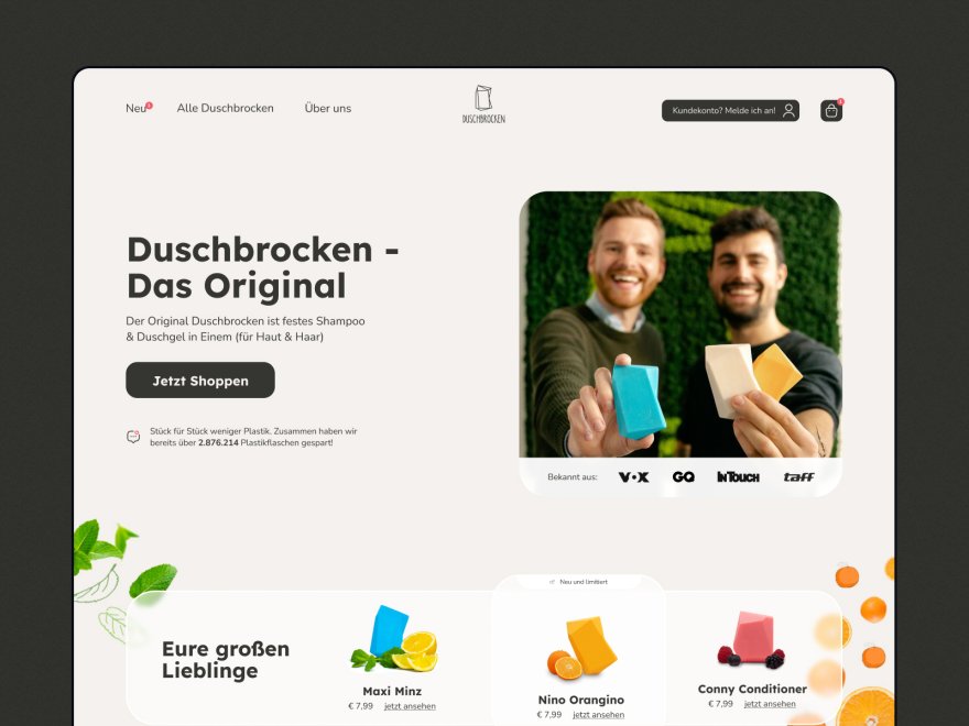 Duschbrocken