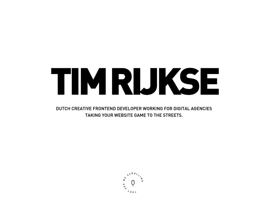 Tim Rijkse - Creative Frontend