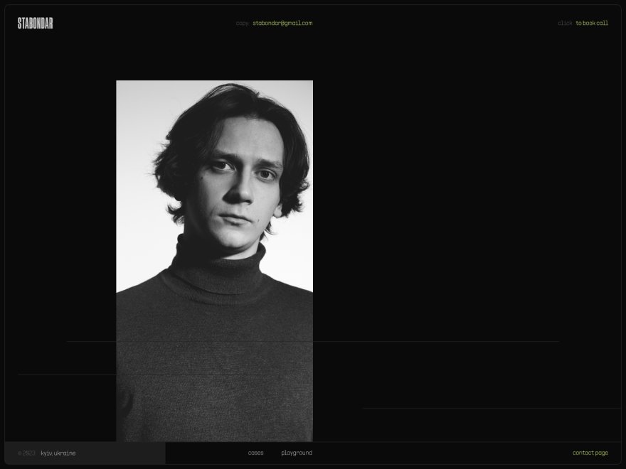 Stas Bondar Portfolio 2.0