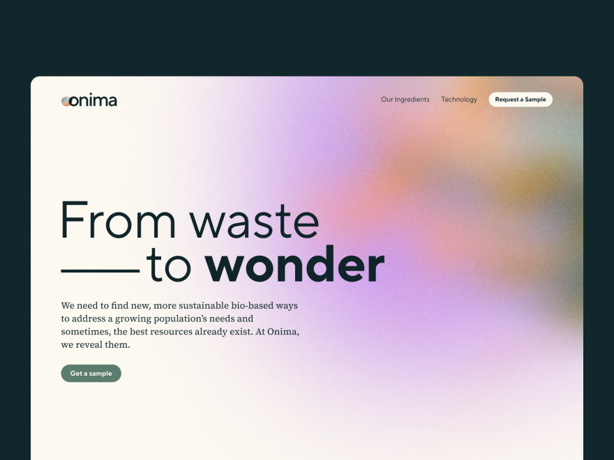 Onima - From Waste To Wonder