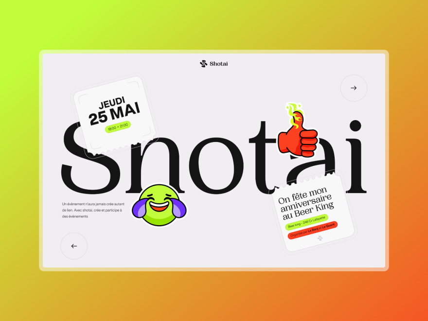 Shotai - The new event creator