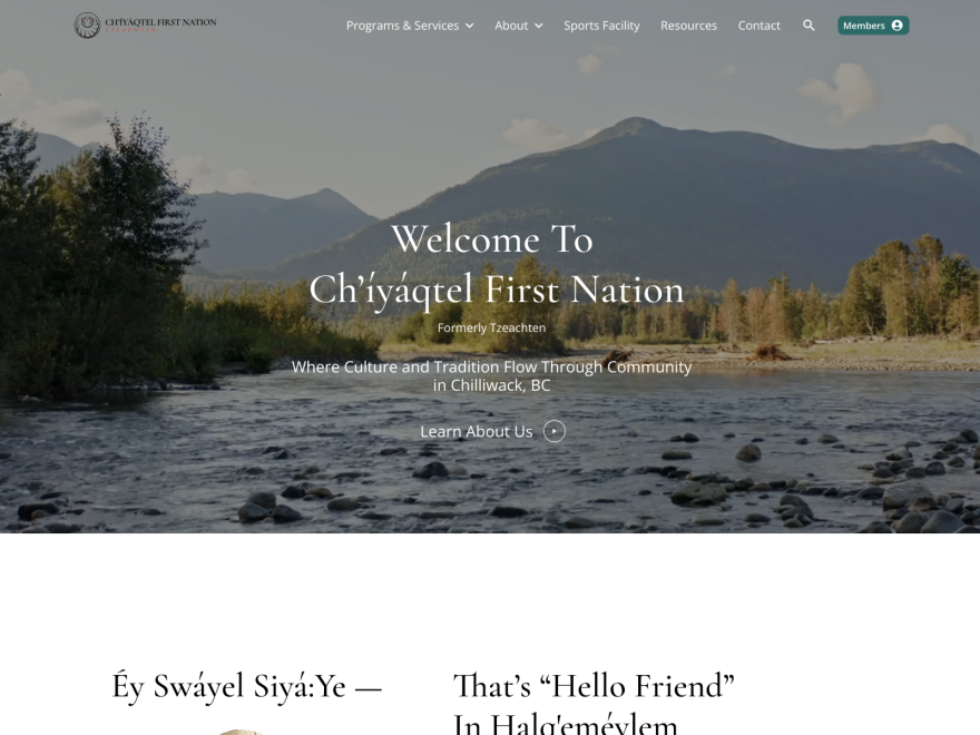 Ch’íyáqtel First Nation