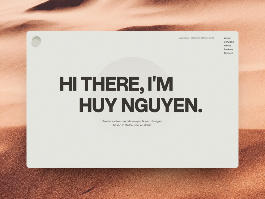 Huy Nguyen Portfolio