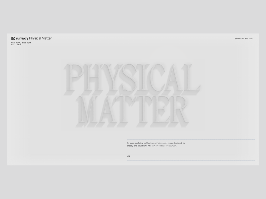 Physical Matter by Runway