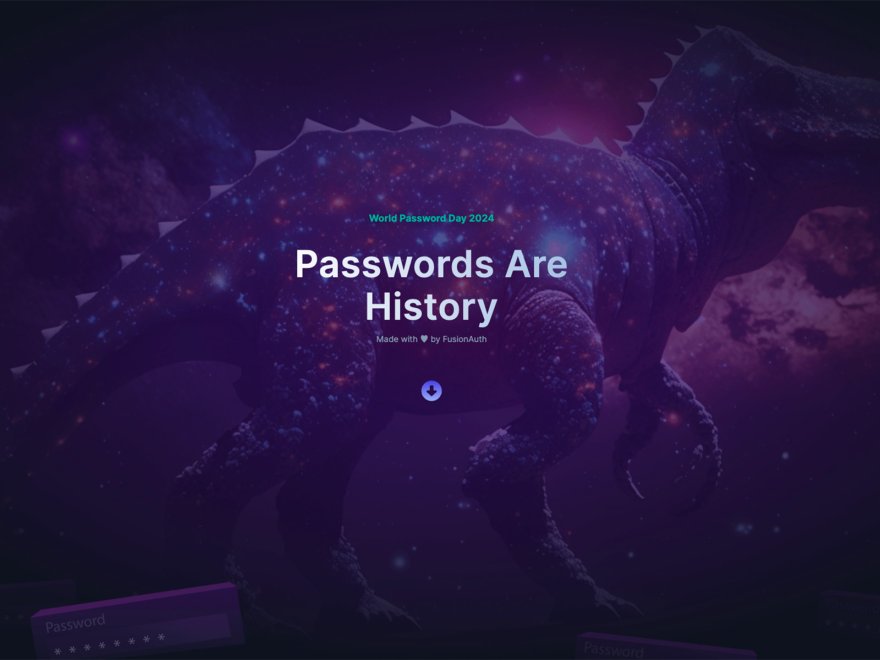 Passwords Are History