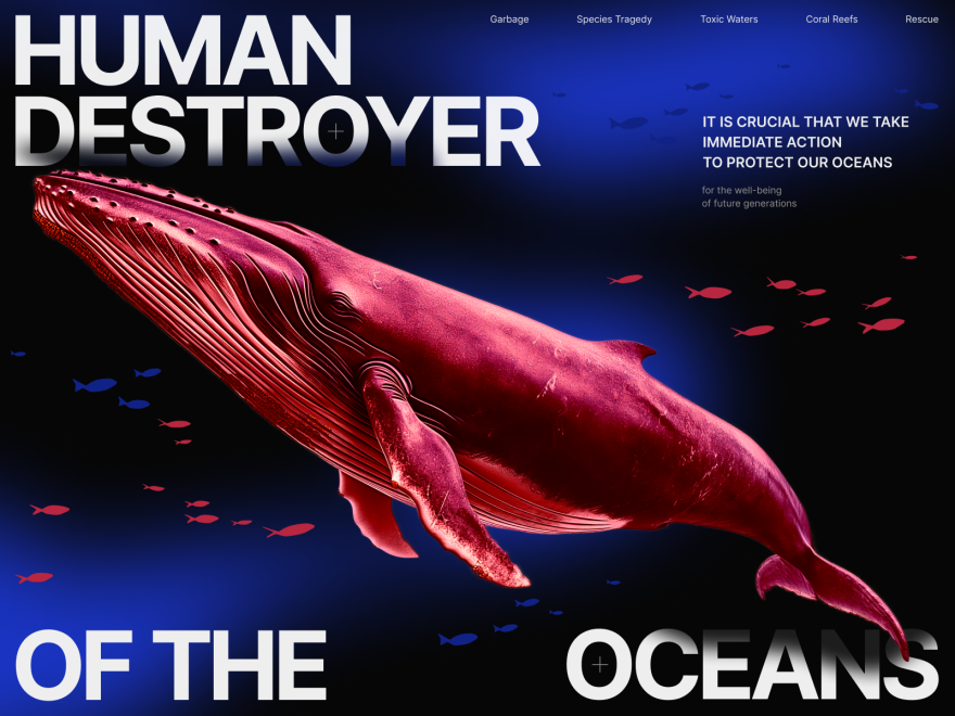 Human destroyer of the oceans