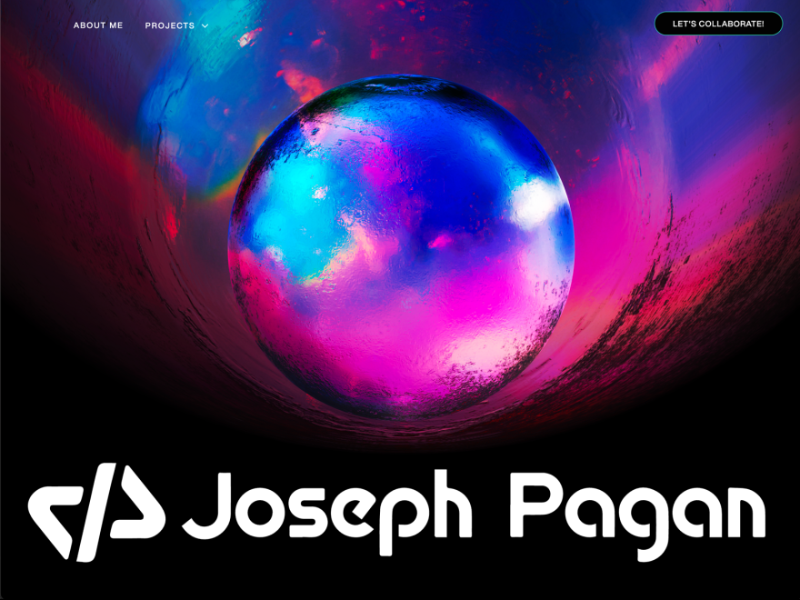 Joseph Pagan's Portfolio Site