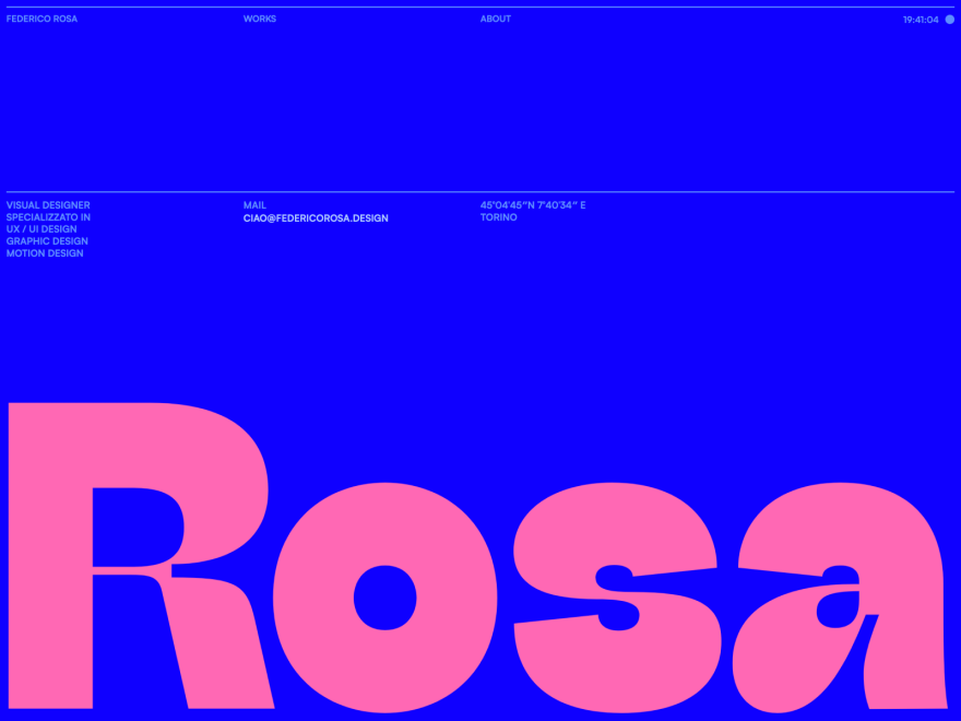 Federico Rosa - Visual Design