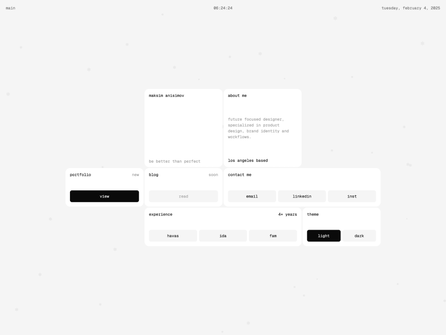 Maksim Anisimov Portfolio