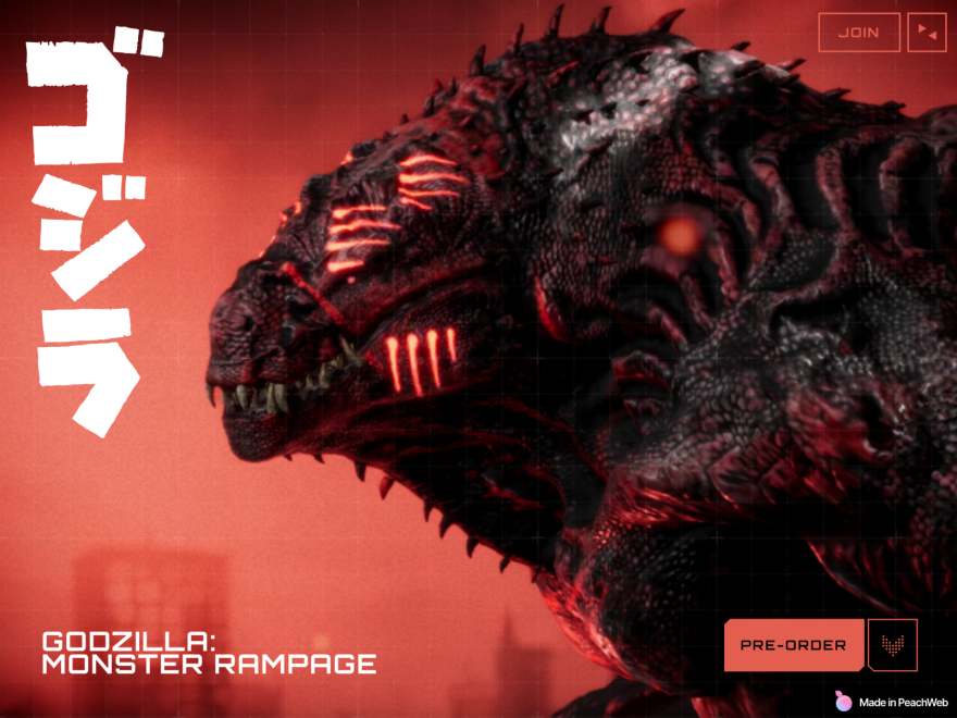 Godzilla I PeachWeb Builder