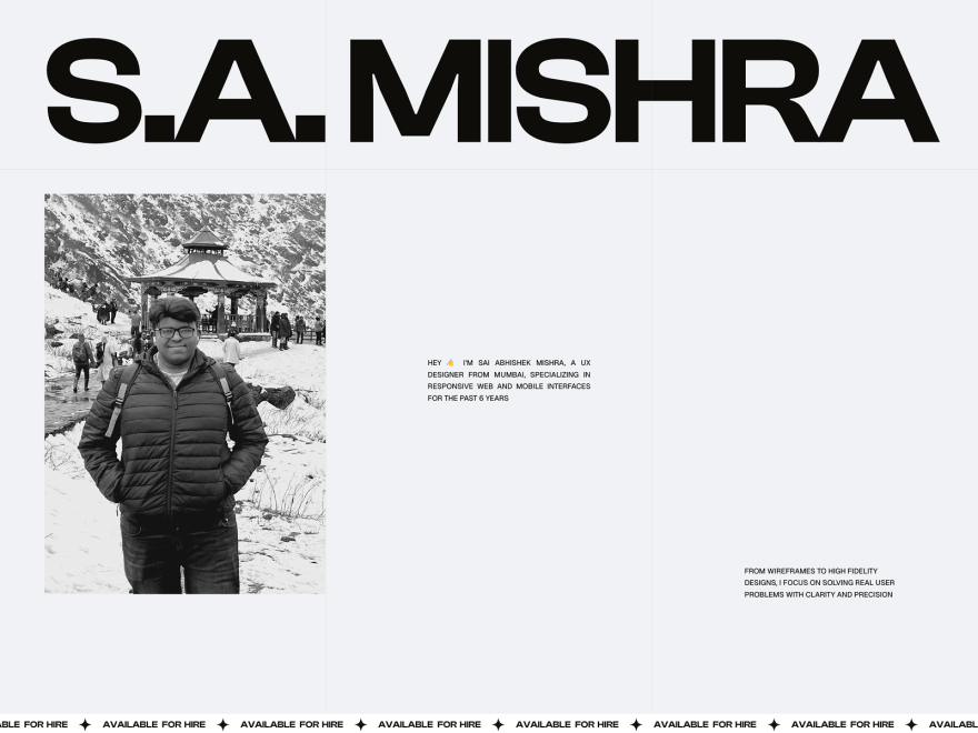 S.A MISHRA - PORTFOLIO