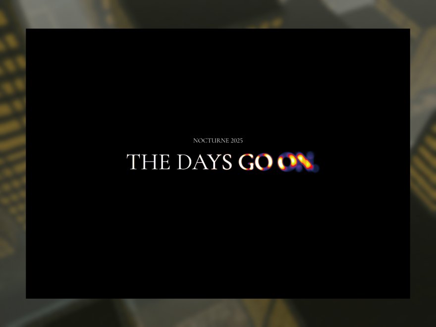 THE DAYS GO ON.