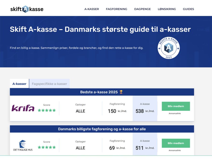 Skift A-kasse