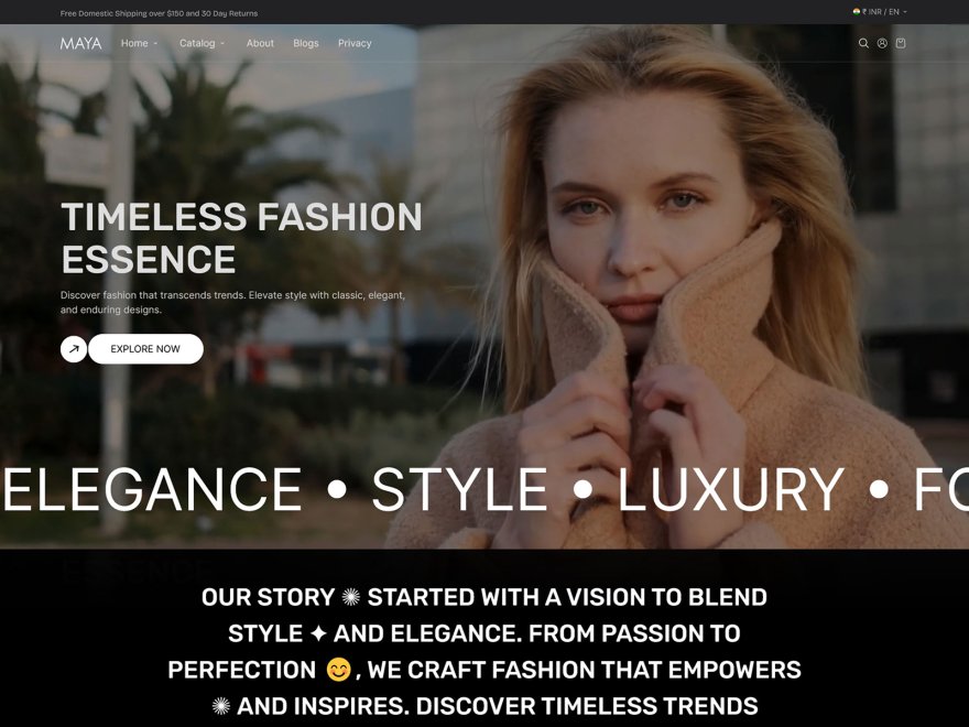 Maya Fashion Shopify Theme