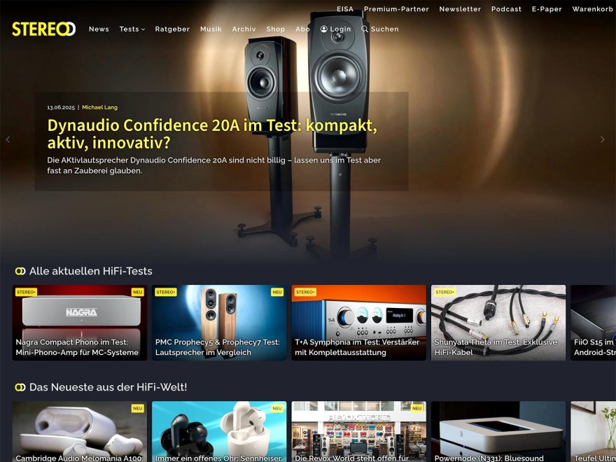 STEREO – Alle News und Tests zu HiFi und Audio