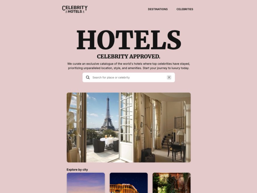 Celebrity Hotels