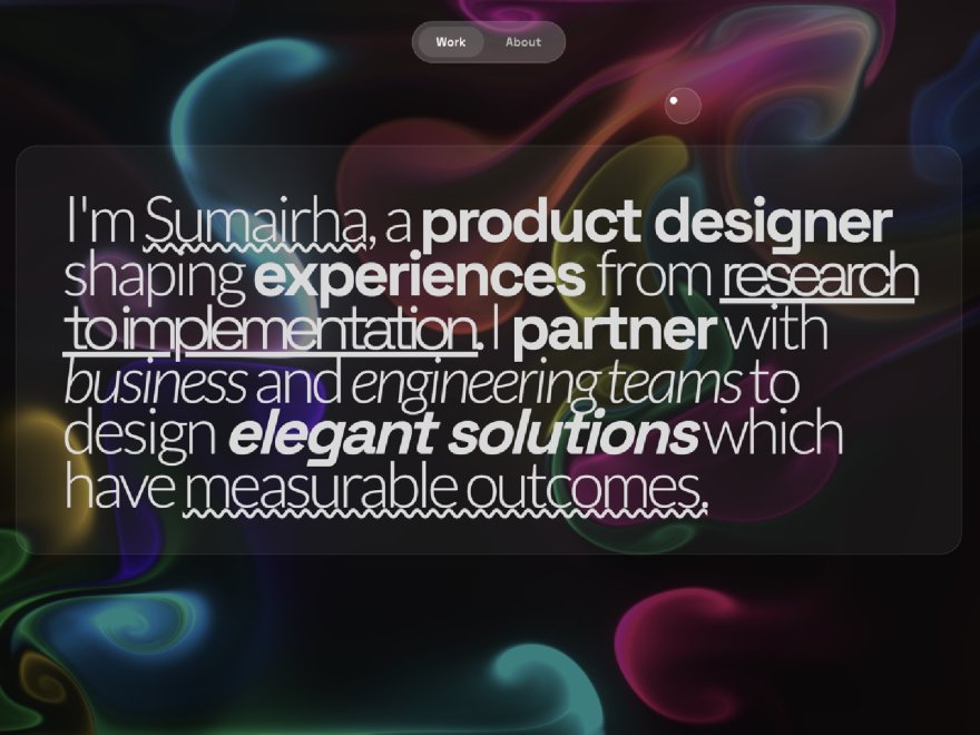 Sumairha's Portfolio