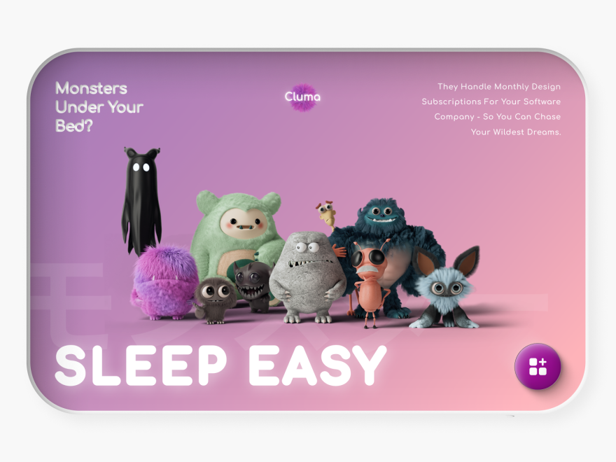 The Cluma entry as published on Awwwards