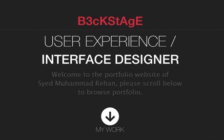 B3ckstage Portfolio Web