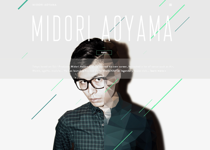 MIDORI AOYAMA award-winning website design screenshot 1