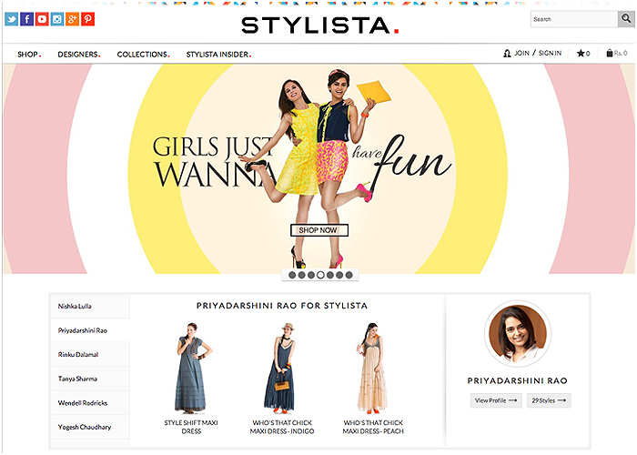 STYLISTA Online Fashion Store for Women Awwwards Honorable Mention