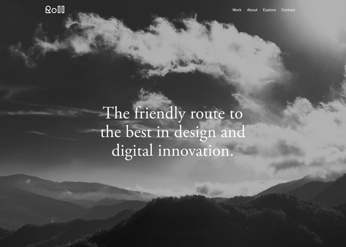 Roll Studio award-winning website design screenshot 1