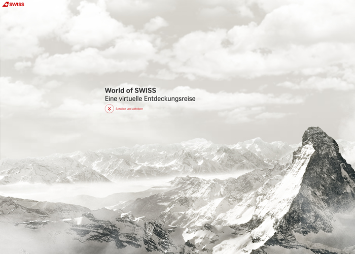 World of Swiss award-winning website design screenshot 1
