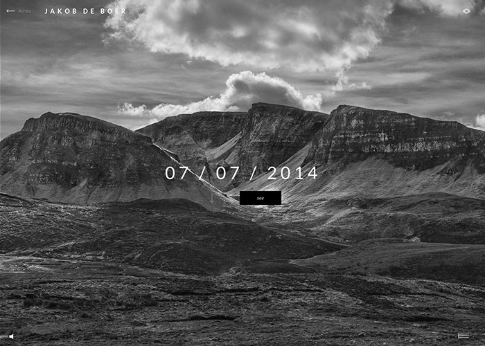 Jakob de Boer award-winning website design screenshot 1