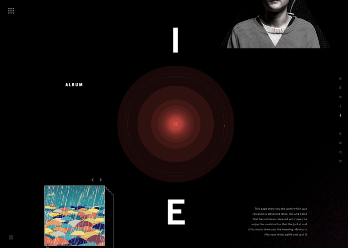 KENJI ENDO award-winning website design screenshot 1