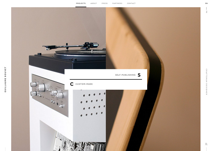 Guillaume Bouvet award-winning website design screenshot 1
