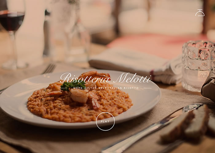 Risotteria Melotti award-winning website design screenshot 1