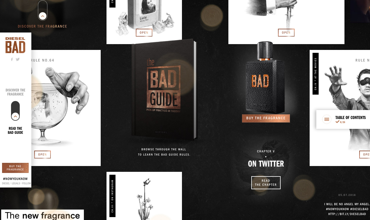 Diesel bad guide awwwards sotd