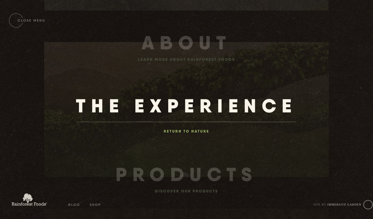 Rainforest Foods Experience
