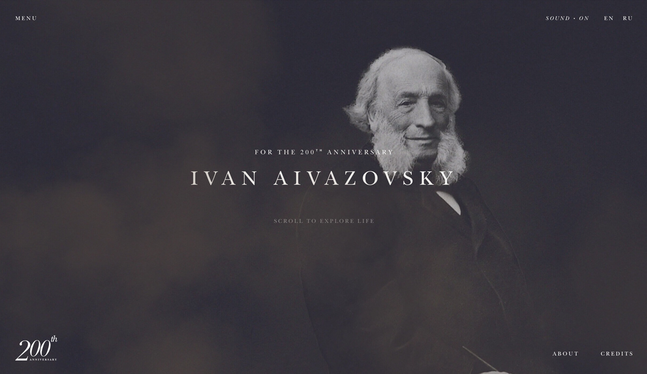 Ivan Aivazovsky - Awwwards SOTD