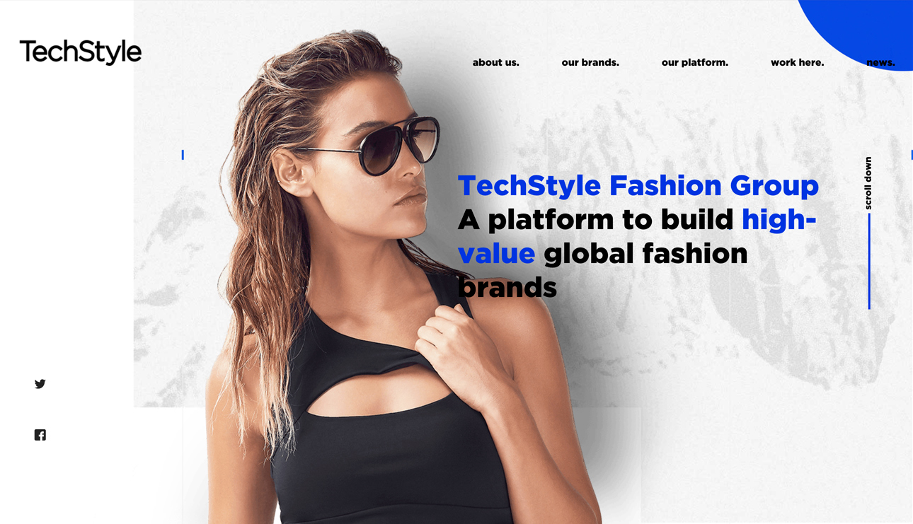 website design idea #12: TechStyle Corporate Website
