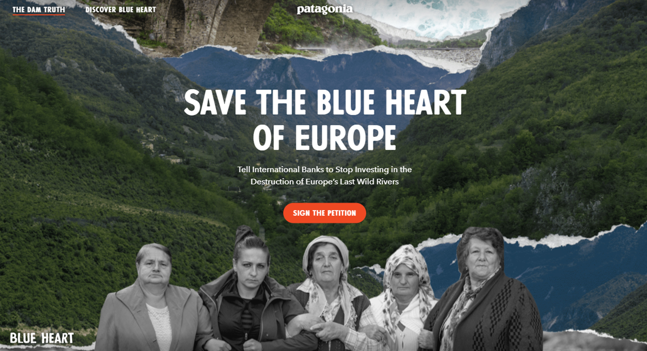 404 error page deisgn example #254: The Blue Heart of Europe