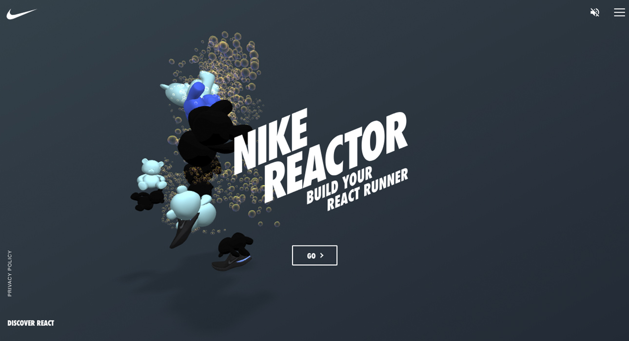 Nike Reactor - Awwwards SOTD