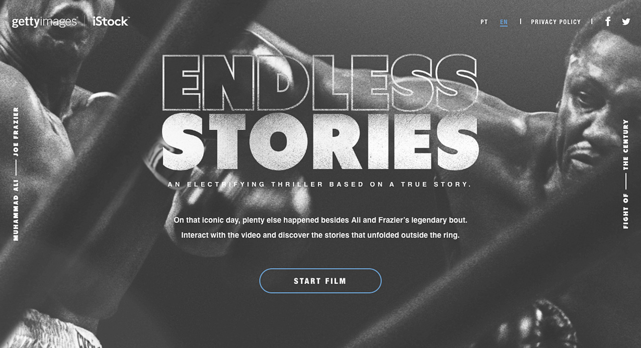 404 error page deisgn example #275: Endless Stories