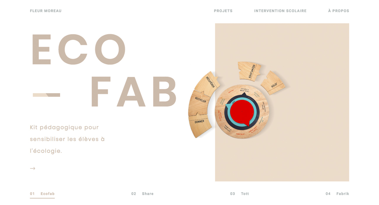 Portfolios design idea #119: Fleur Moreau - Portfolio