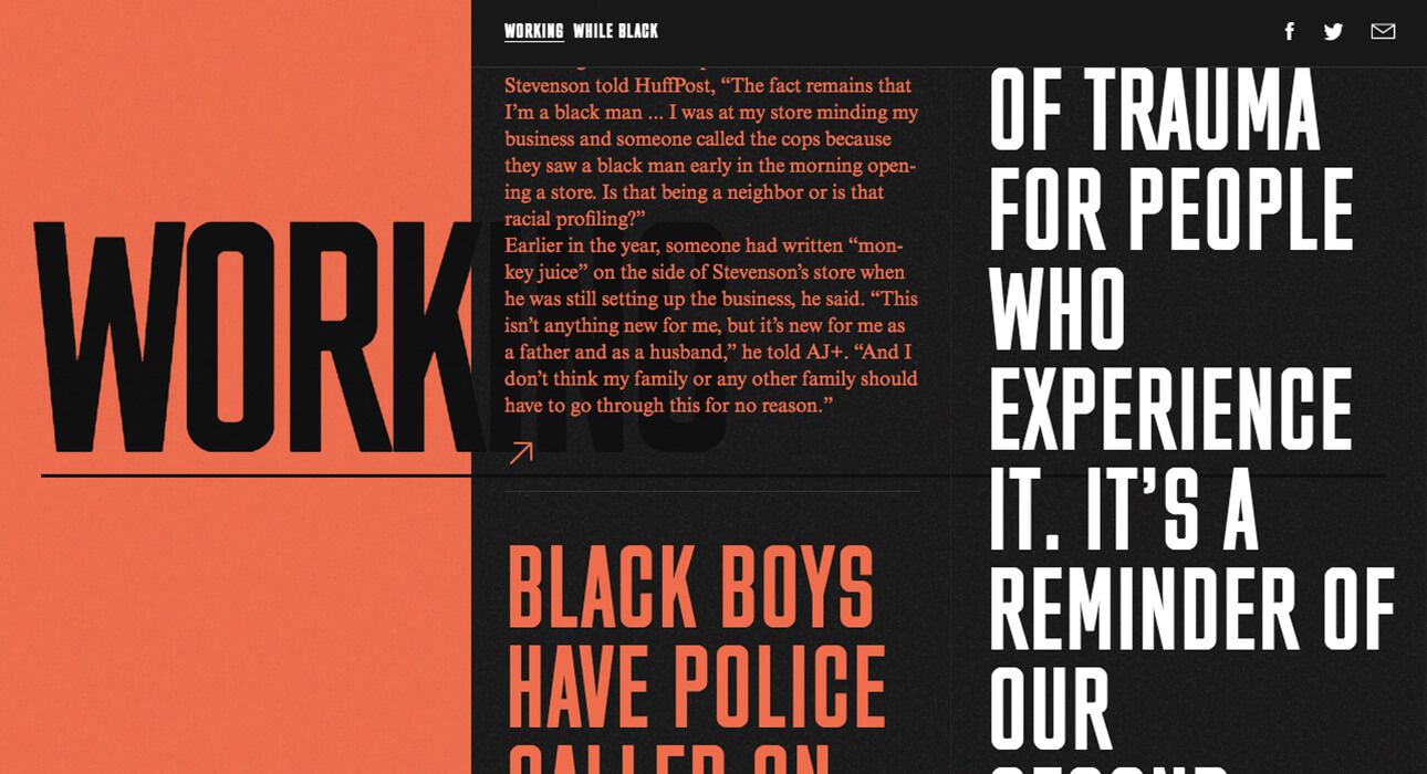 Existing While Black