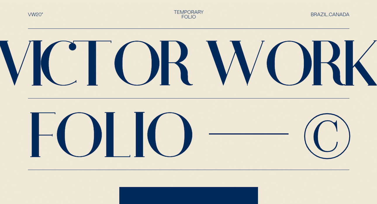 Victor Work | Folio 20"