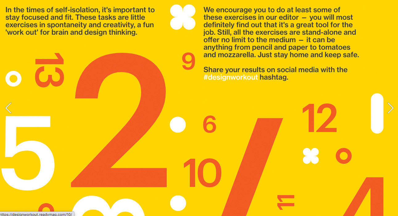 Readymag Design Workout