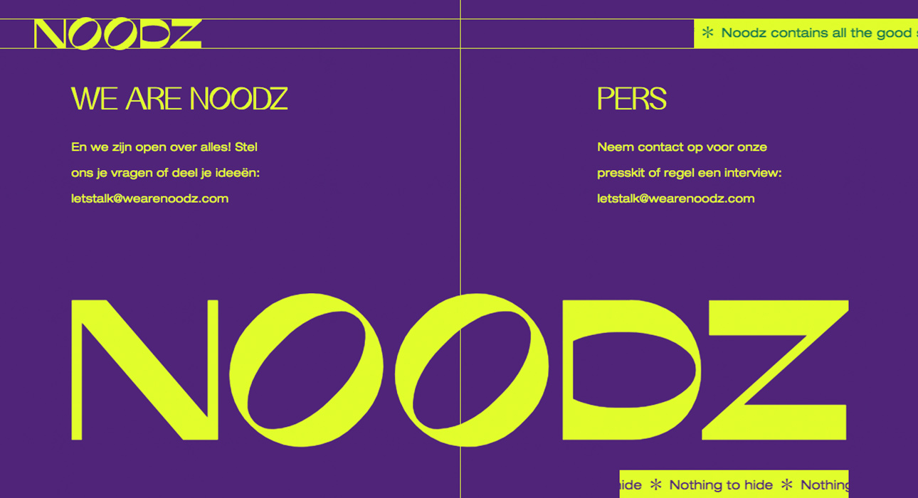 Noodz → Nothing to hide